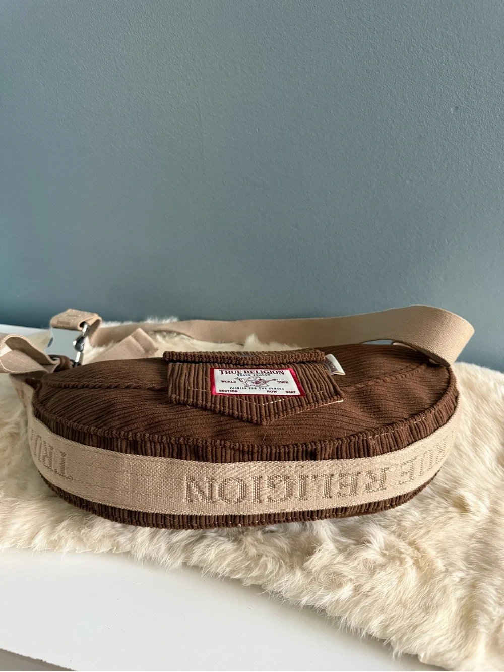 True Religion Soft Corduroy Hobo Bag